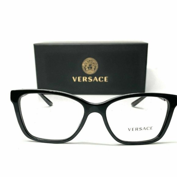 Versace Golden 54mm Crystal Eyeglasses - Picture 2 of 4